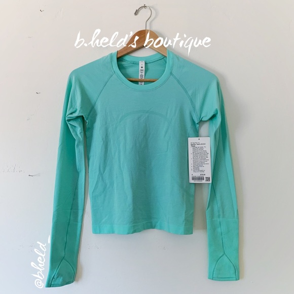 lululemon athletica Tops - lululemon Swiftly Tech Long Sleeve Shirt 2.0 *Race Length Wild Mint Sz 4 New NWT